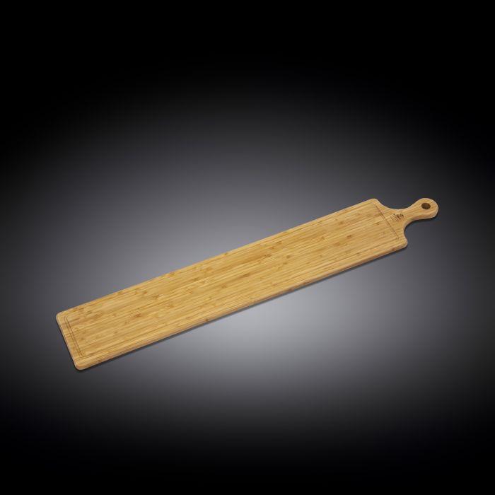 Bamboo Charcuterie Board With Handle 34.3" inch X 5.9" inch | 87 X 15 Cm