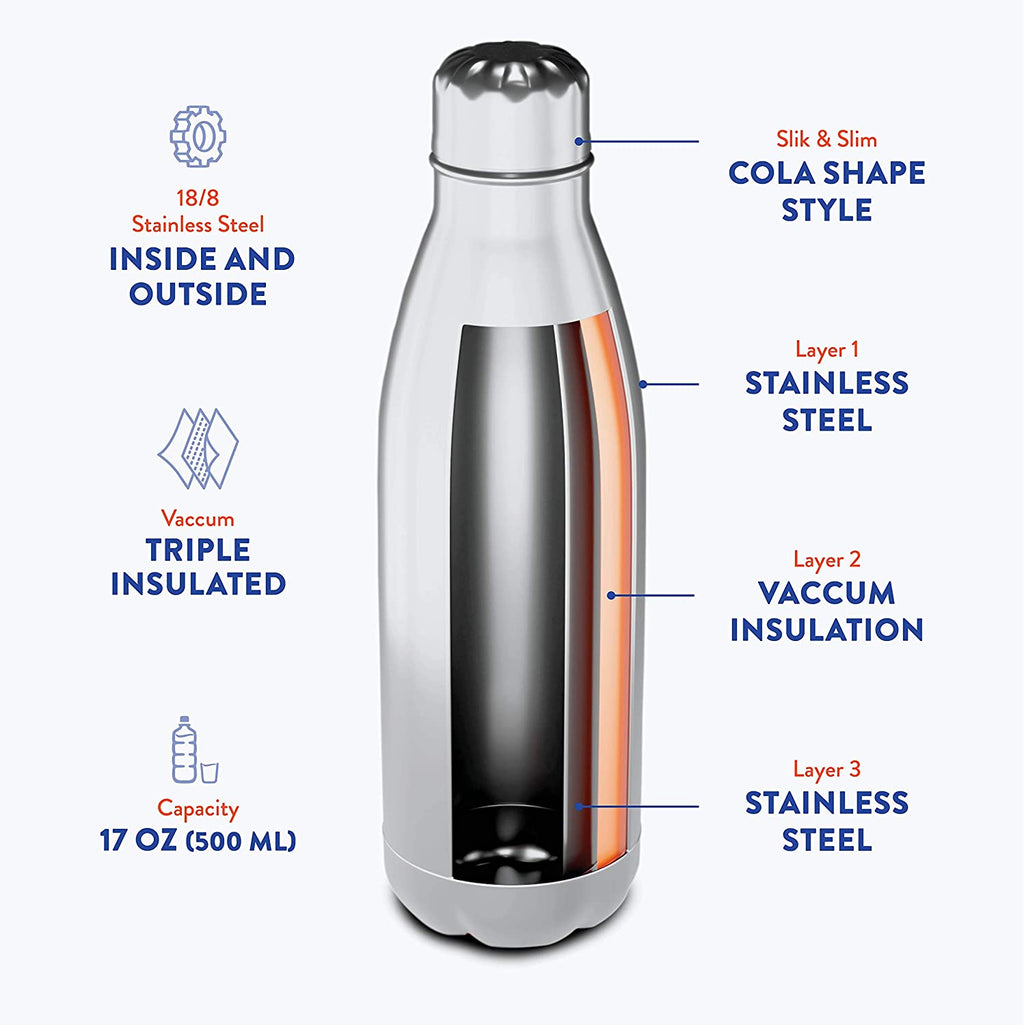 CEO,000,000 17oz Stainless Steel Water Bottle