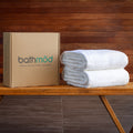 Luxury Organic Bath Sheets (Two Pack) - GOTS Certified, Soft, Eco-Friendly-0